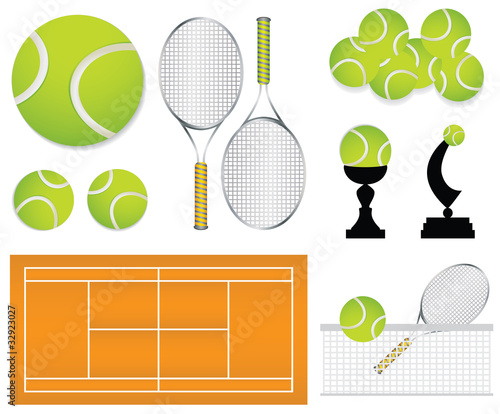 tennis sport design elements