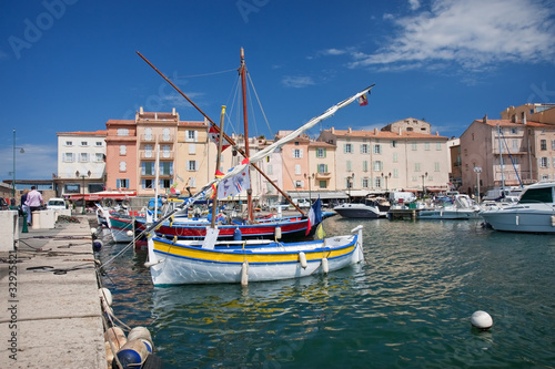 old harbor in saint tropez, france