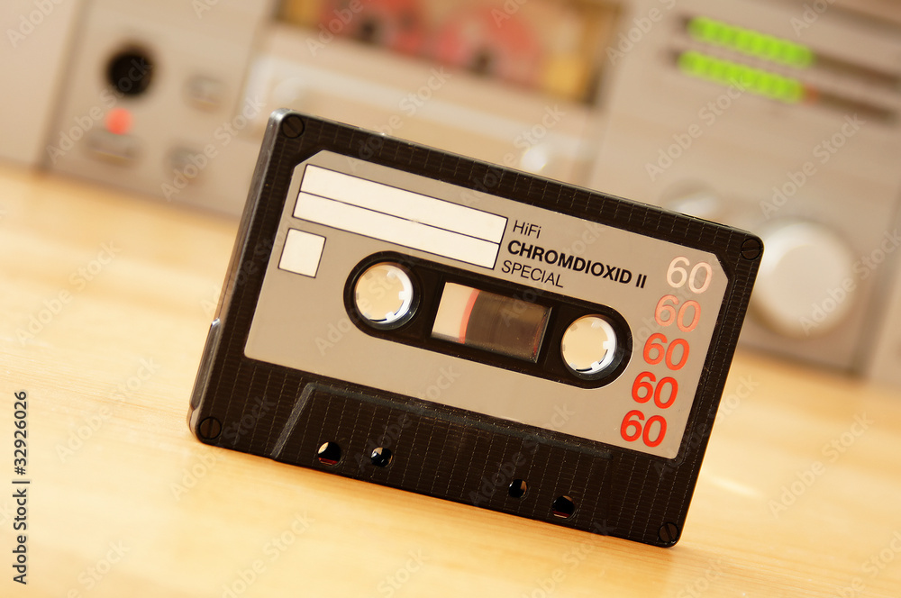 Fototapeta premium musik cassette hifi anlage