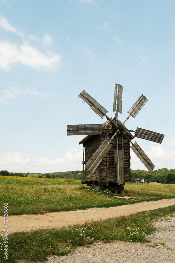Wooden windmill Wooden windmill