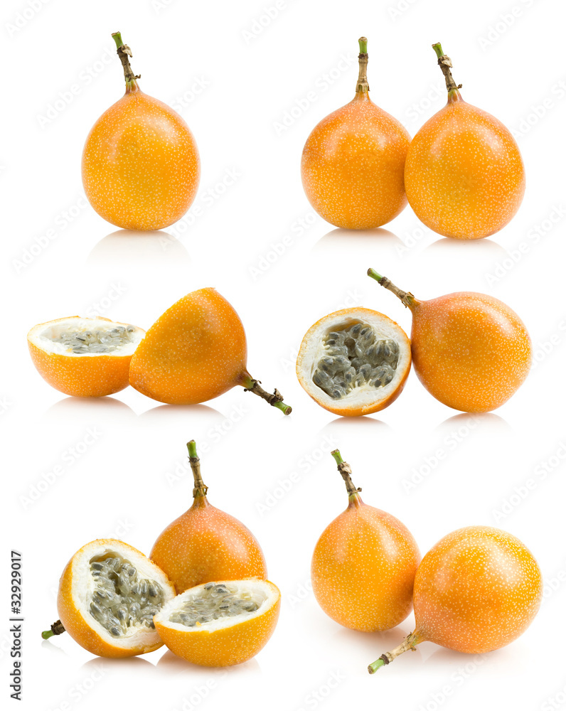 set of passion fruit images set of passion fruit images