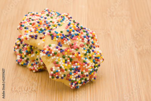 Butter Cookies Decorated with Sprinkles