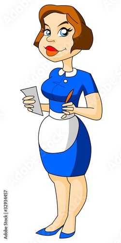 beautiful waitress