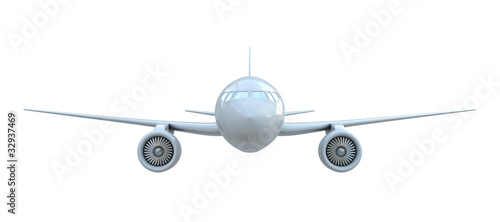 Airplane front view