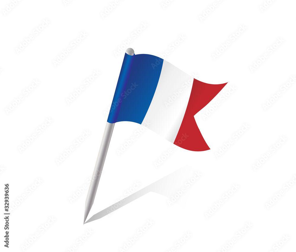 Naklejka premium Francja - flaga