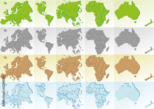 Weltkugel Weltkarte Landkarte Globus Karte 8