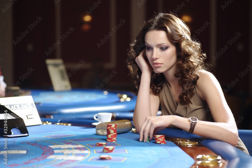 woman in casino