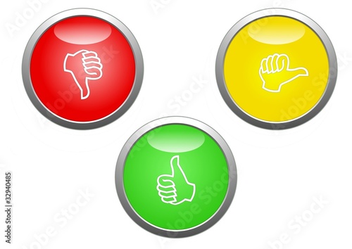 Buttons in Ampel-Farben