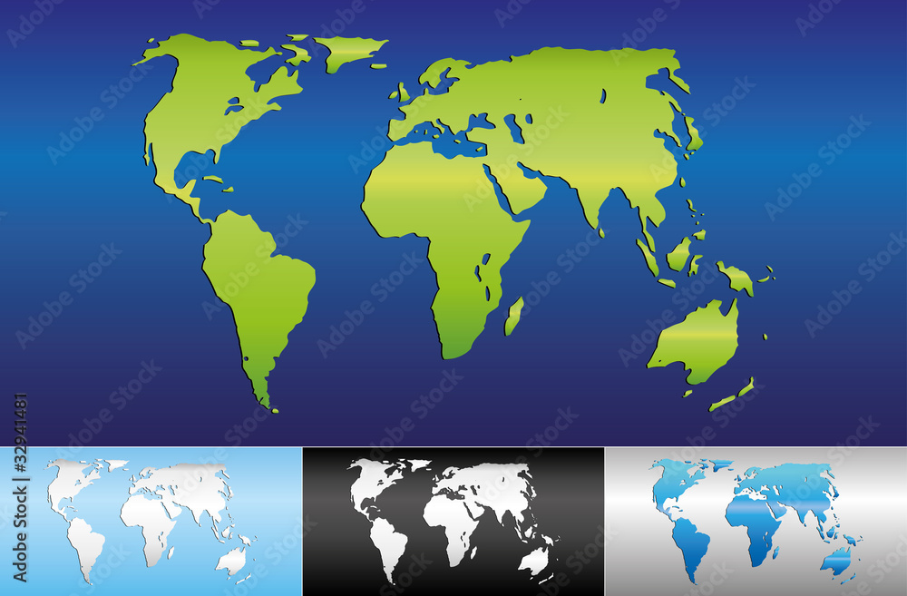 Northern Præfiks sammensatte Weltkugel Weltkarte Landkarte Globus Karte 11 Stock-Vektorgrafik | Adobe  Stock
