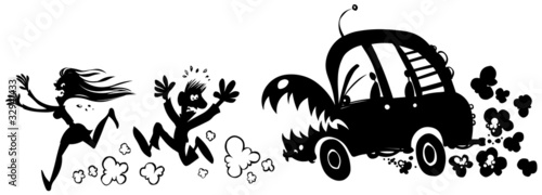 Horror car incident.