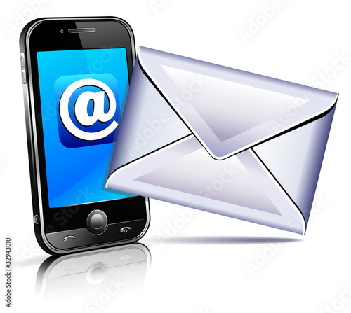Send a letter icon - mobile phone