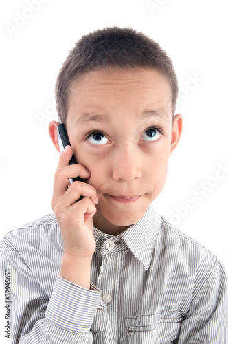 boy with a phone