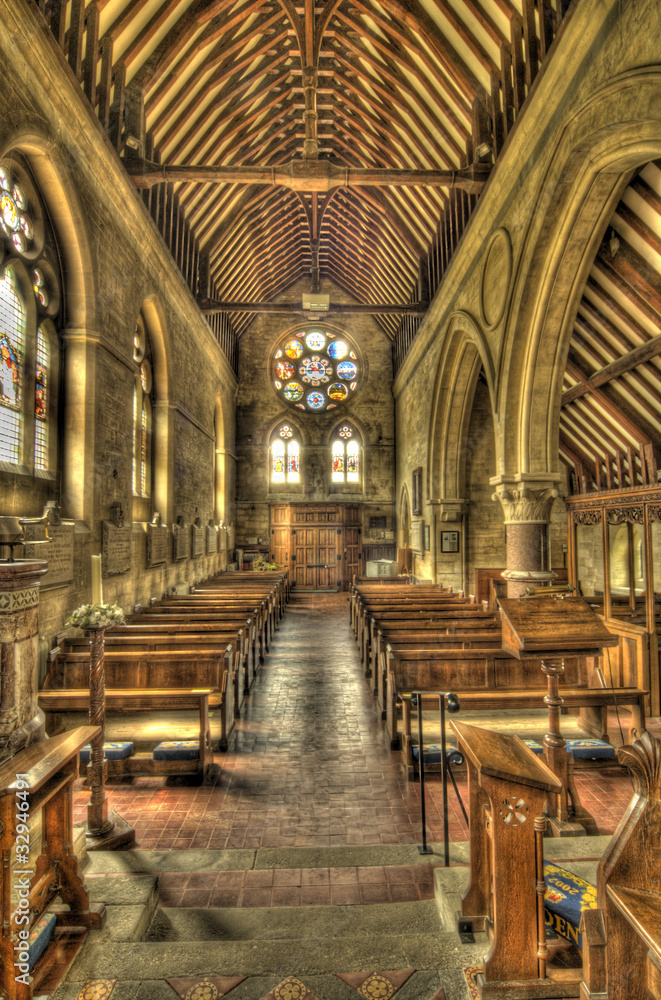 Inside Selsley Church