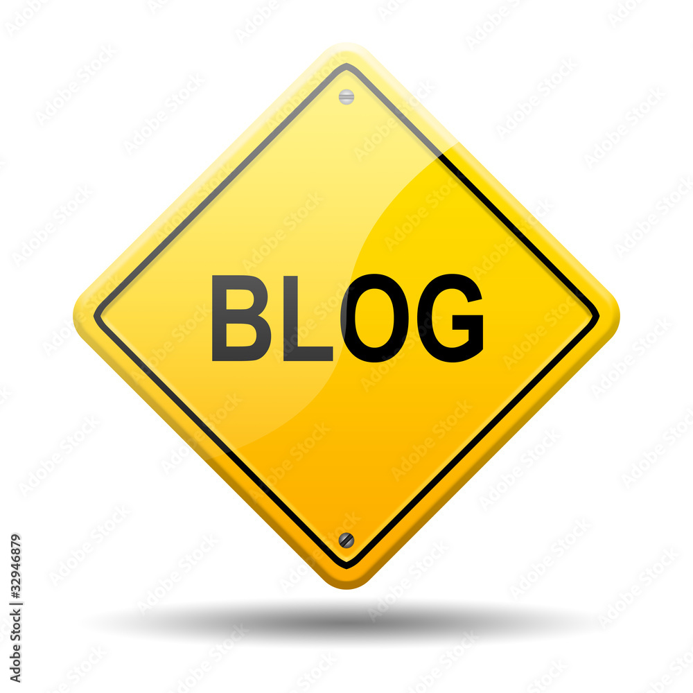 Señal amarilla texto BLOG Señal amarilla texto BLOG