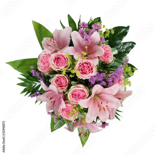 Fototapeta Naklejka Na Ścianę i Meble -  Blumenstrauss mit Lilien