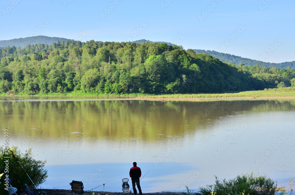 Lake (Solina in Poland)