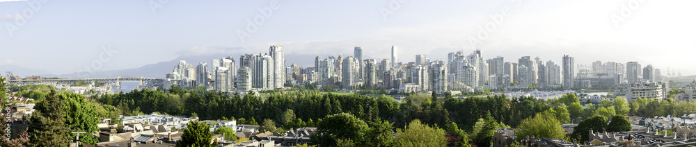 Vancouver Downtown view from False Creek