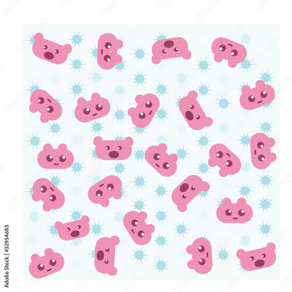 pink teddy bear background
