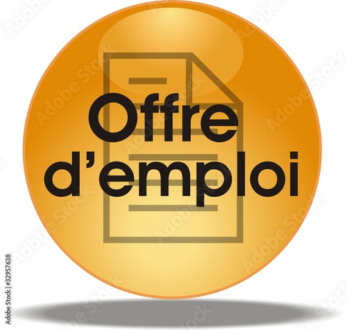 bouton offre d'emploi