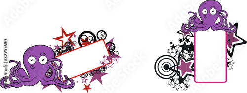 octopus cartoon copyspace