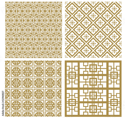 背景（金）　中国　和風　