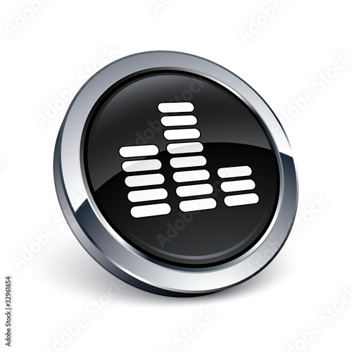 icône bouton internet equalizer musique