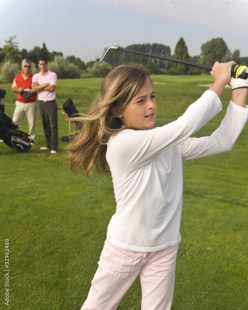 Obraz premium Golf-Nachwuchs