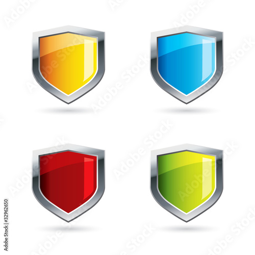 Colorful shield set