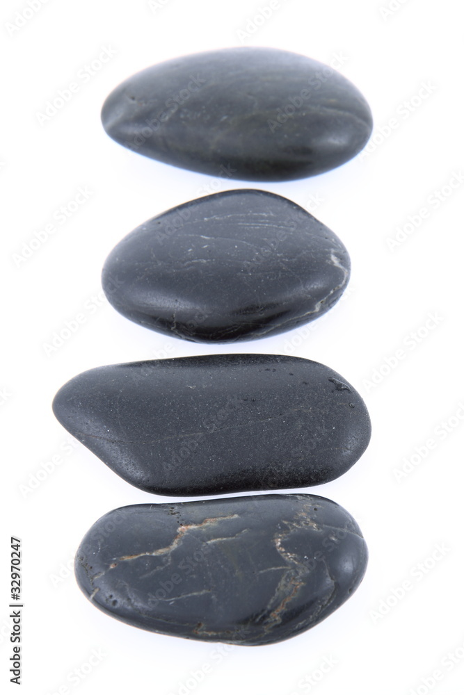 Spa stones on a white background Spa stones on a white background