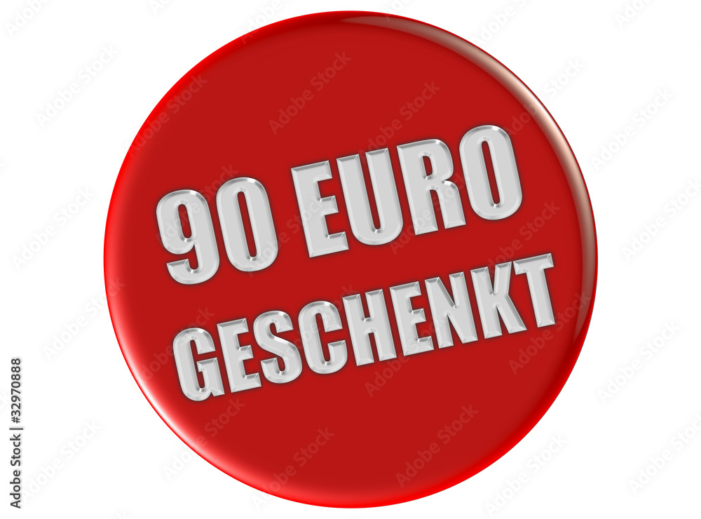 Button rot rund 90 EURYO GESCHENKT Button rot rund 90 EURYO GESCHENKT
