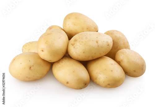 Potatoes with clipping path