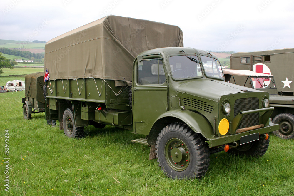 vintage military truck