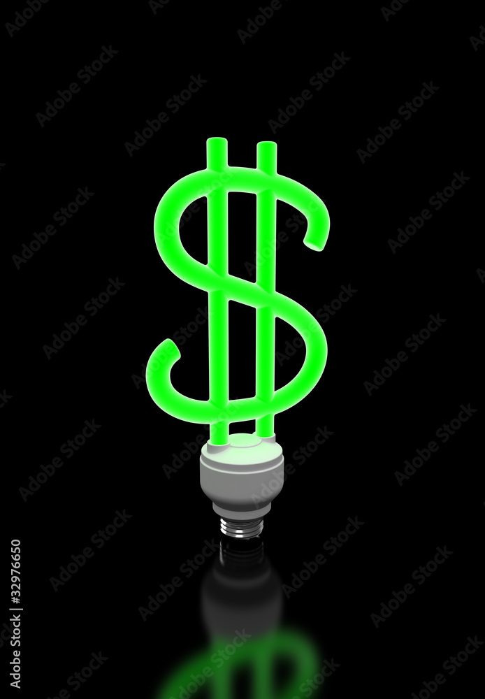 Obraz premium Neon dollar