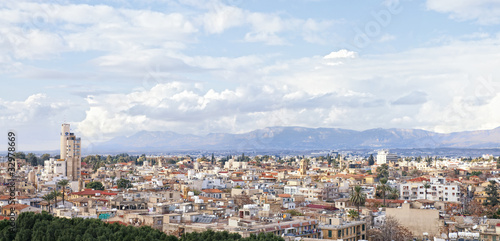 Panoramic view of Nicosia city © kirill_makarov