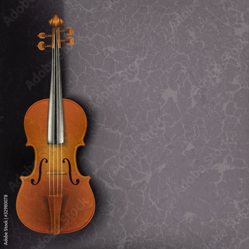 abstract grunge music background with violin