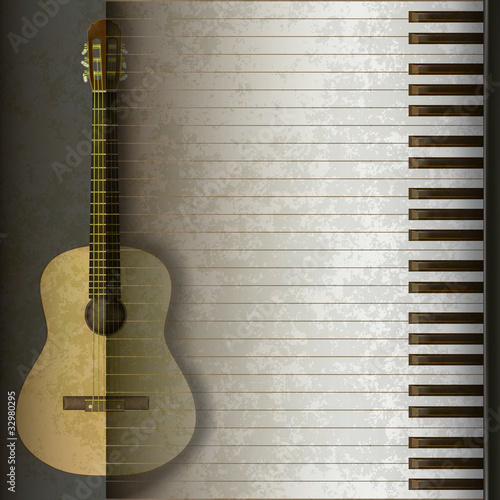 grunge background acoustic guitar and piano