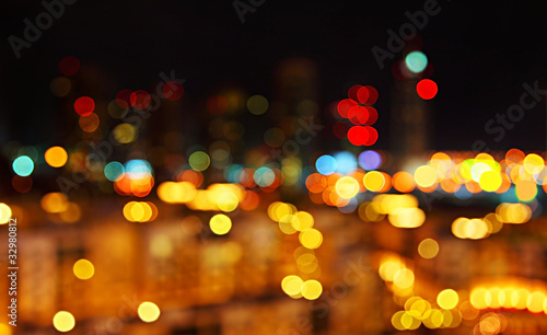 Abstract city lights background © Anna Om