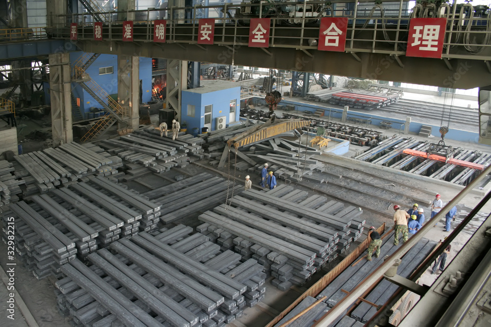 Fototapeta premium steel company production workshop