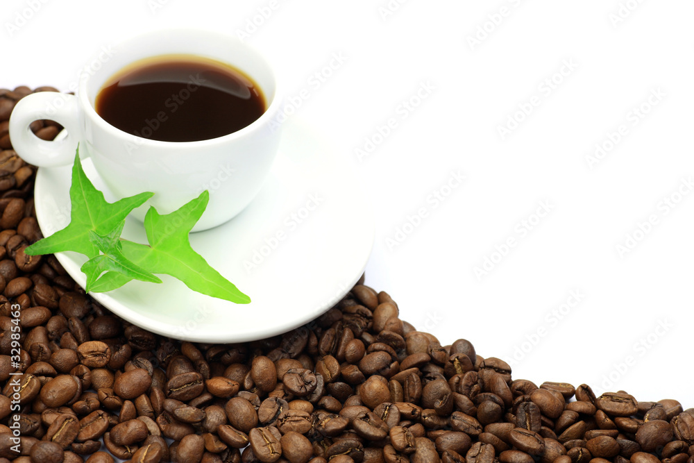 coffee beans and coffee coffee beans and coffee