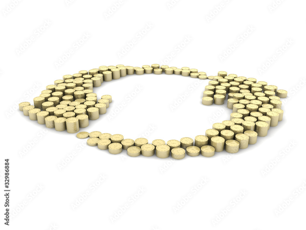 Obraz premium two arrows in circle