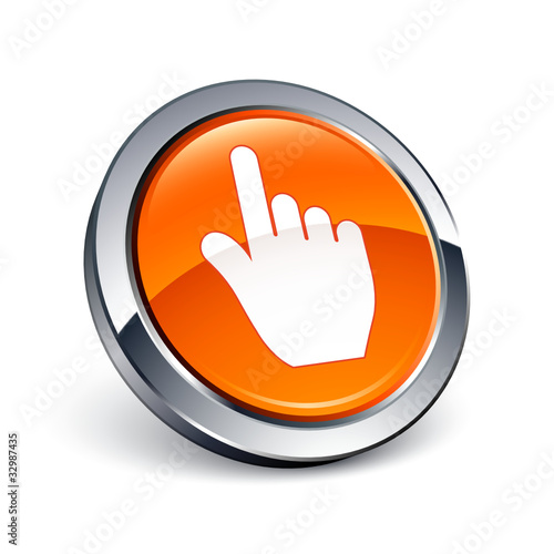 icône bouton internet main