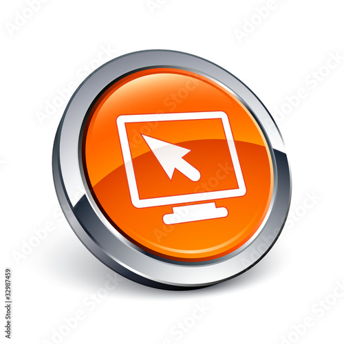 icône bouton internet ordinateur