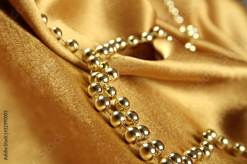 Background of gold cloth