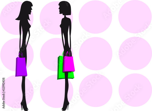 ladys beim shoppen