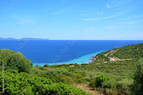 is prunis, presqu'île de san antiocco, en sardaigne, italie . © mat