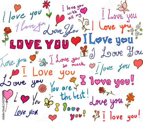 I love you! set