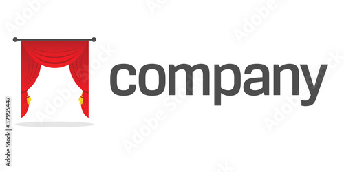 Red curtain logo