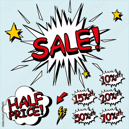 Sale sign.