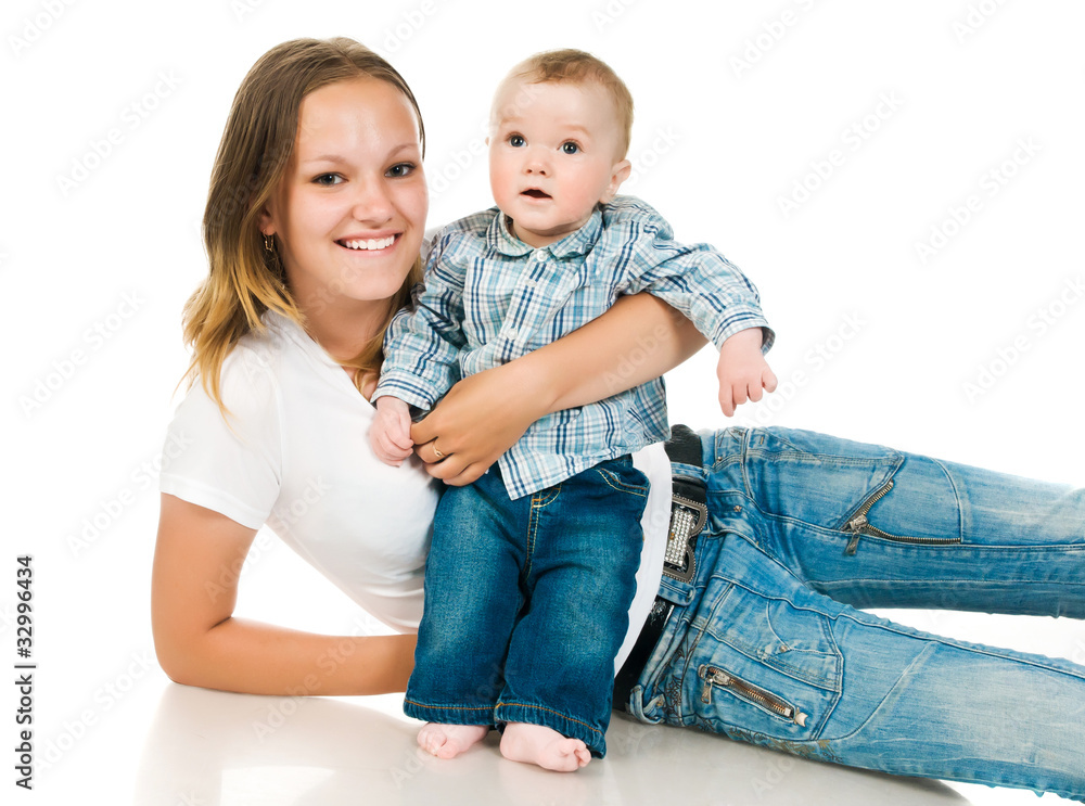 mother with a baby mother with a baby