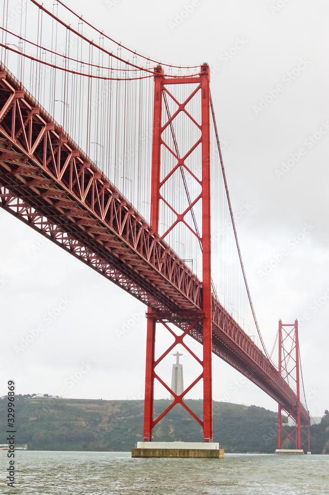Fototapeta premium Bridge 25th of abril in Lisbon